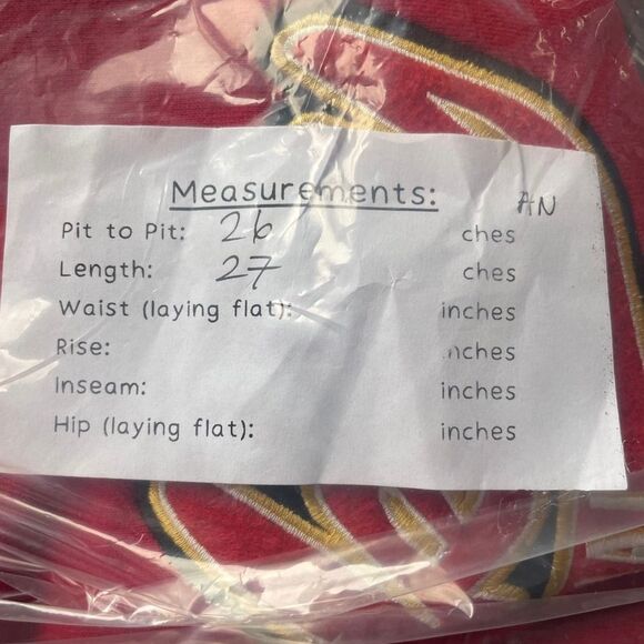 Disney Mickey Mouse Original Sweatshirt Red Extra Large - Picture 6 of 6